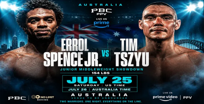 Errol Spence Jnr is et to end his layoff against Tim Tszyu on July 25