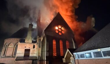 Leicester church fire: Blaze breaks out at historic Jarrom Street church as smoke blankets city and firefighters scramble to scene