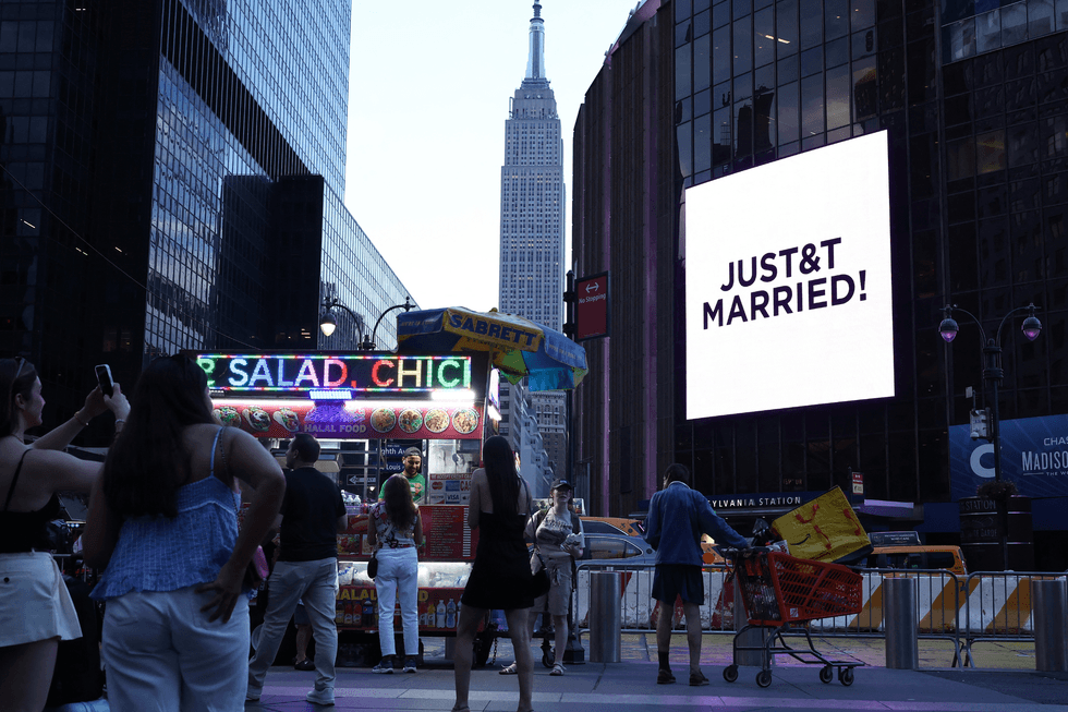Taylor Swift wedding billboard