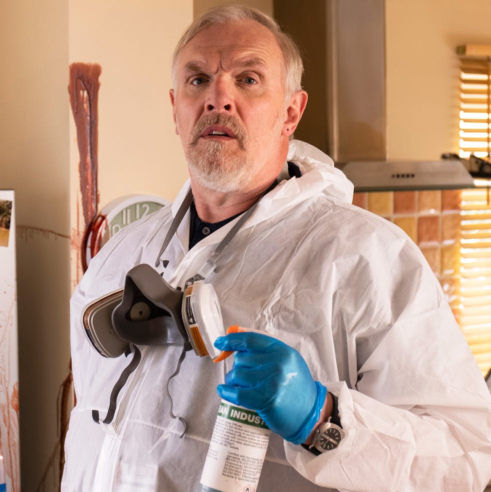 greg davies as wicky, the cleaner