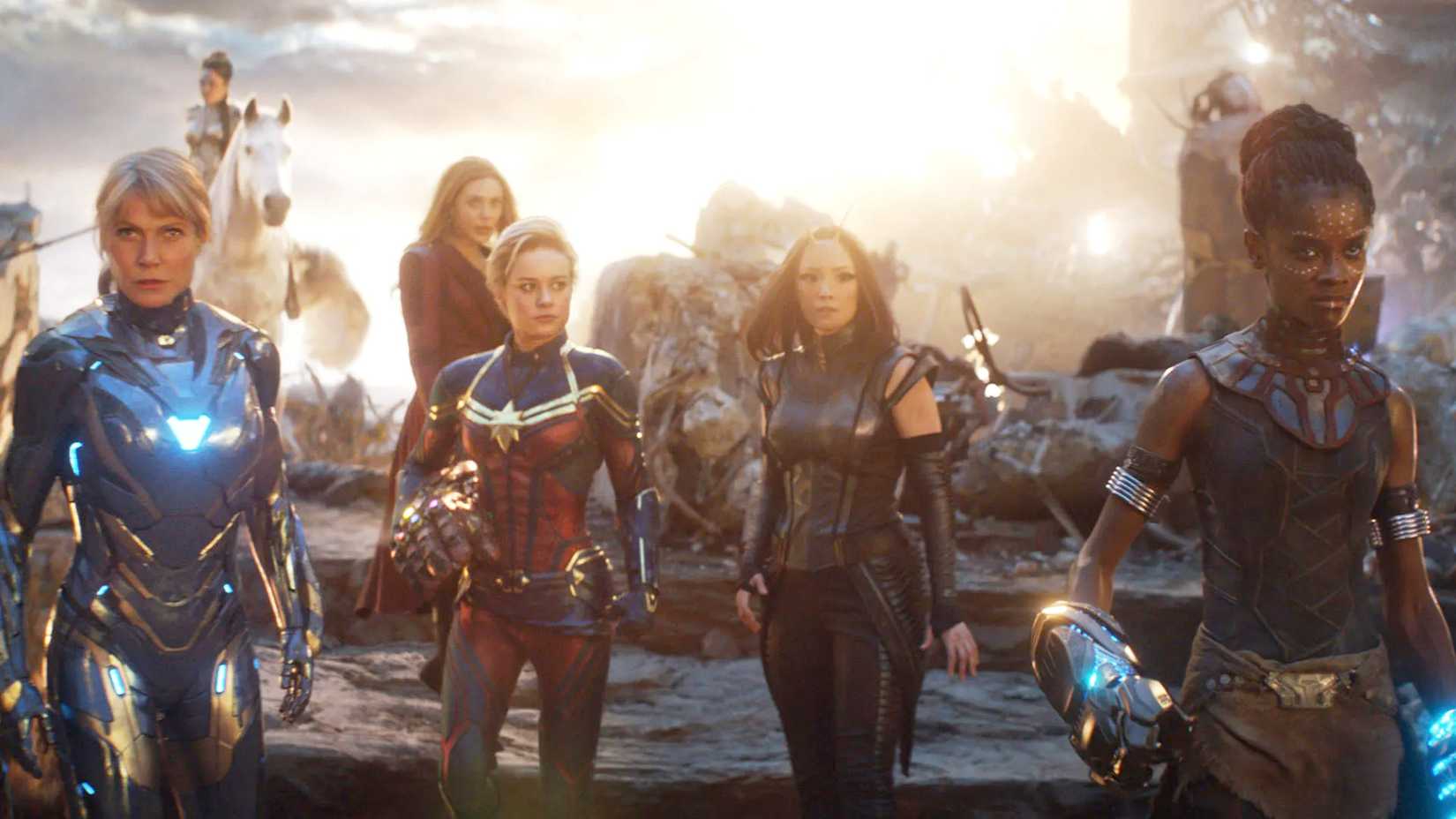 The female heroes line up in Avengers Endgame