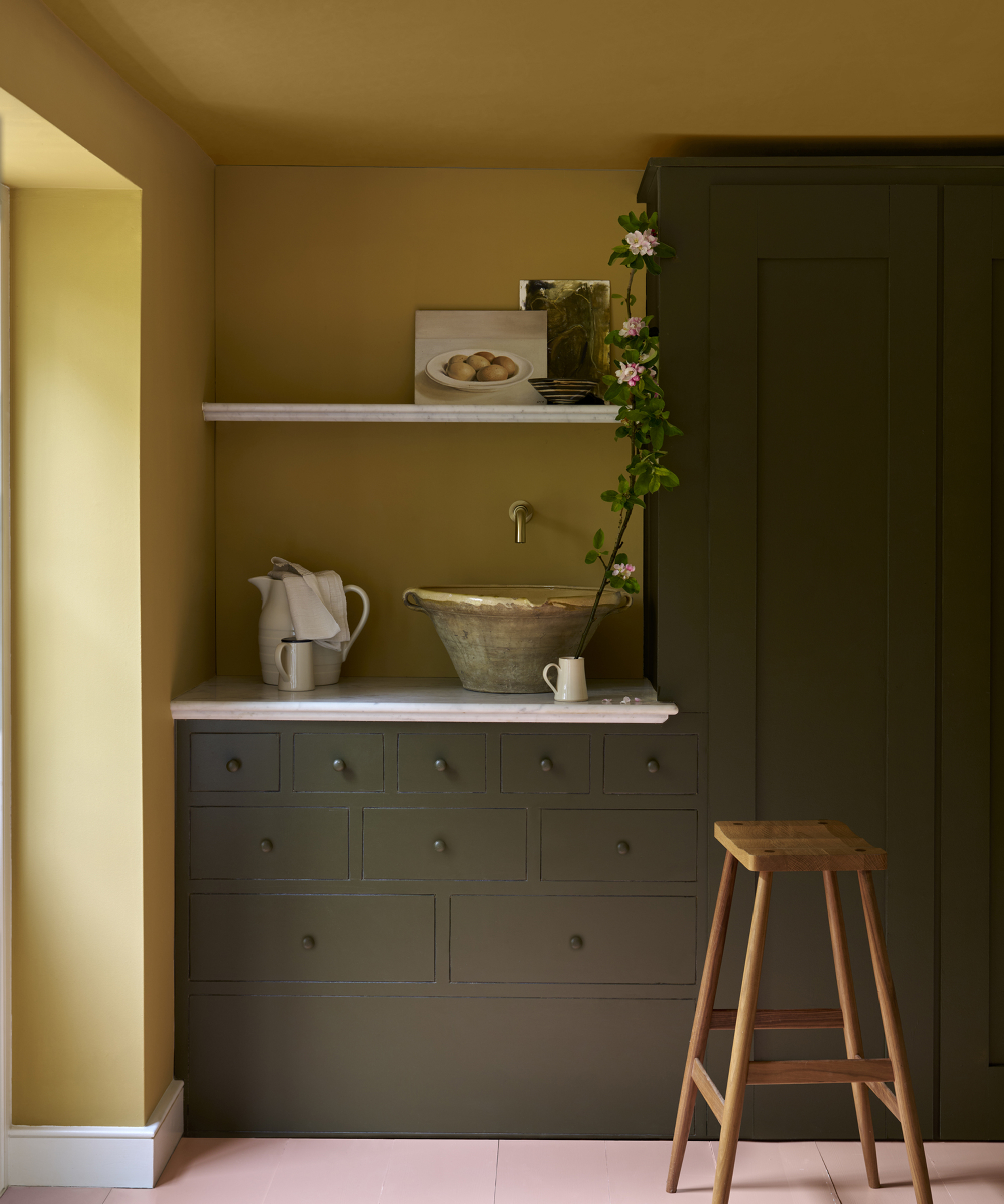 painted kitchen