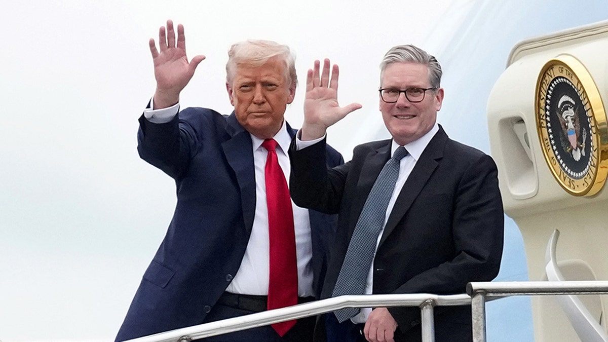 U.S. President Donald Trump and British Prime Minister Keir Starmer