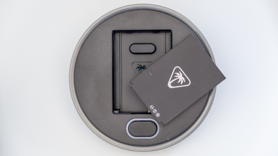 Turtle Beach Stealth Pro 2 review, showing the charging dock with battery on top