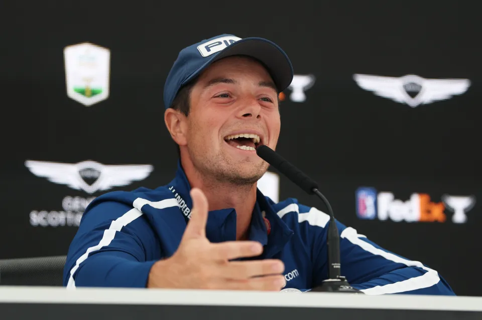 Viktor Hovland at the Scottish Open
