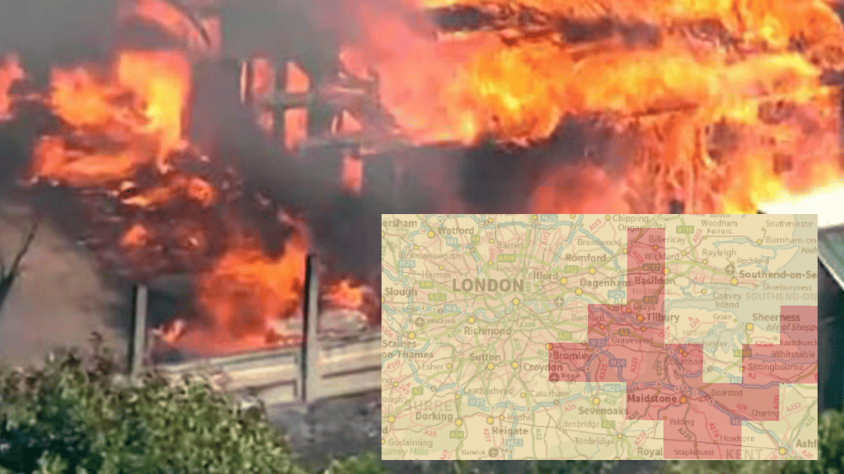 Mapped: The parts of London facing ‘exceptional’ wildfires threat this week as temperatures spike - London Evening Standard