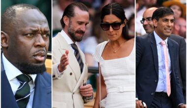 Usain Bolt and Joseph Fiennes among stars in Wimbledon Royal Box on Day 5 - London Evening Standard