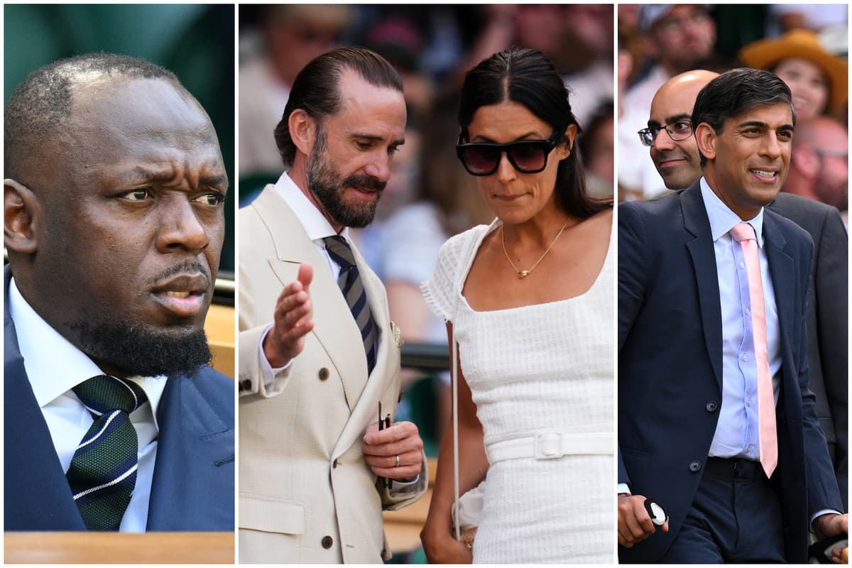 Usain Bolt and Joseph Fiennes among stars in Wimbledon Royal Box on Day 5 - London Evening Standard