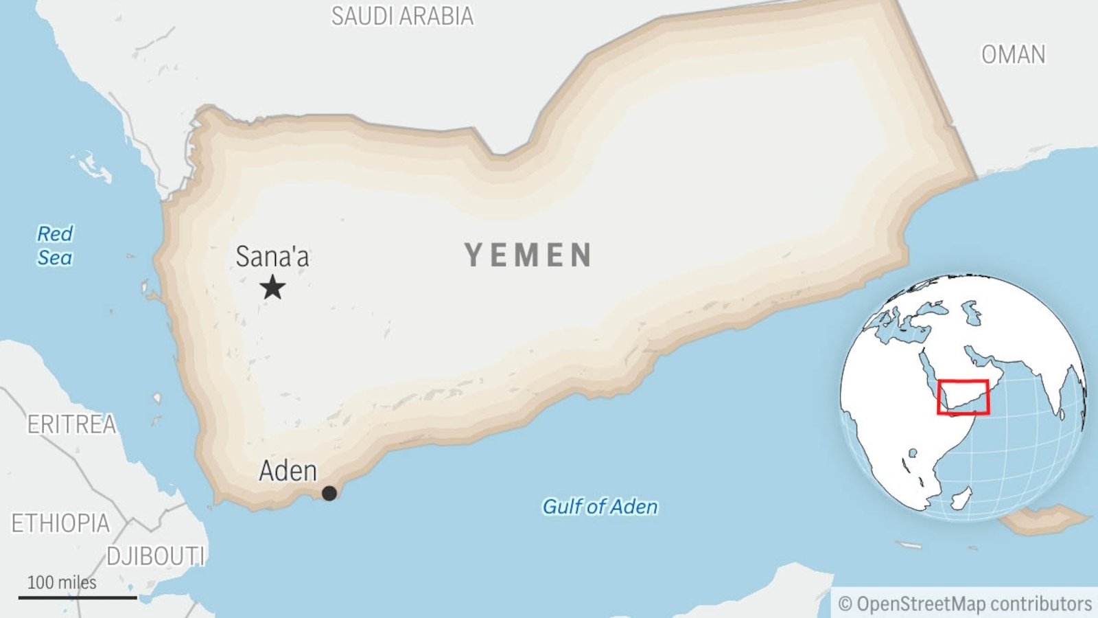 British military says cargo ship attacked in Red Sea off coast of Yemen