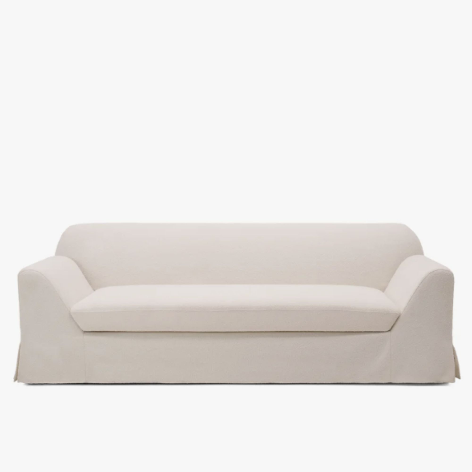 Nuvora 87" Modern Deep Seat Upholstered Skirted Sofa