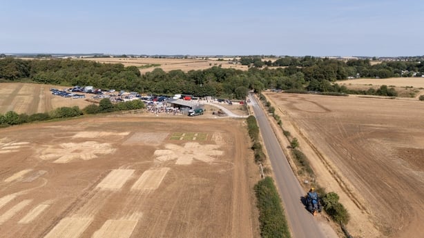 Dry fields in Oxfordshire during UK drought