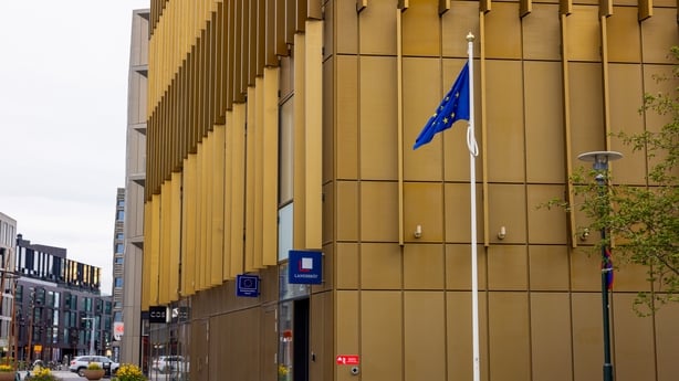 A European Union flag outside the European Union Delegation to Iceland offices in Reykjavik, Iceland, on Friday, May 29, 2026. Iceland is again the world's most expensive country, surpassing Switzerland for the first time in years, calculations by a local trade union showed. Photographer: Betty Laur