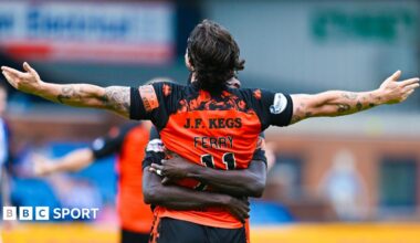 Will Ferry scores for Dundee United against Kilmarnock