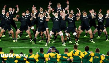 New Zealand perform the haka