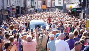 Bonnie Tyler's coffin is transported back to her former home ahead of her funeral on Monday - London Evening Standard