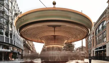 a long-exposure photo of a spinning carousel