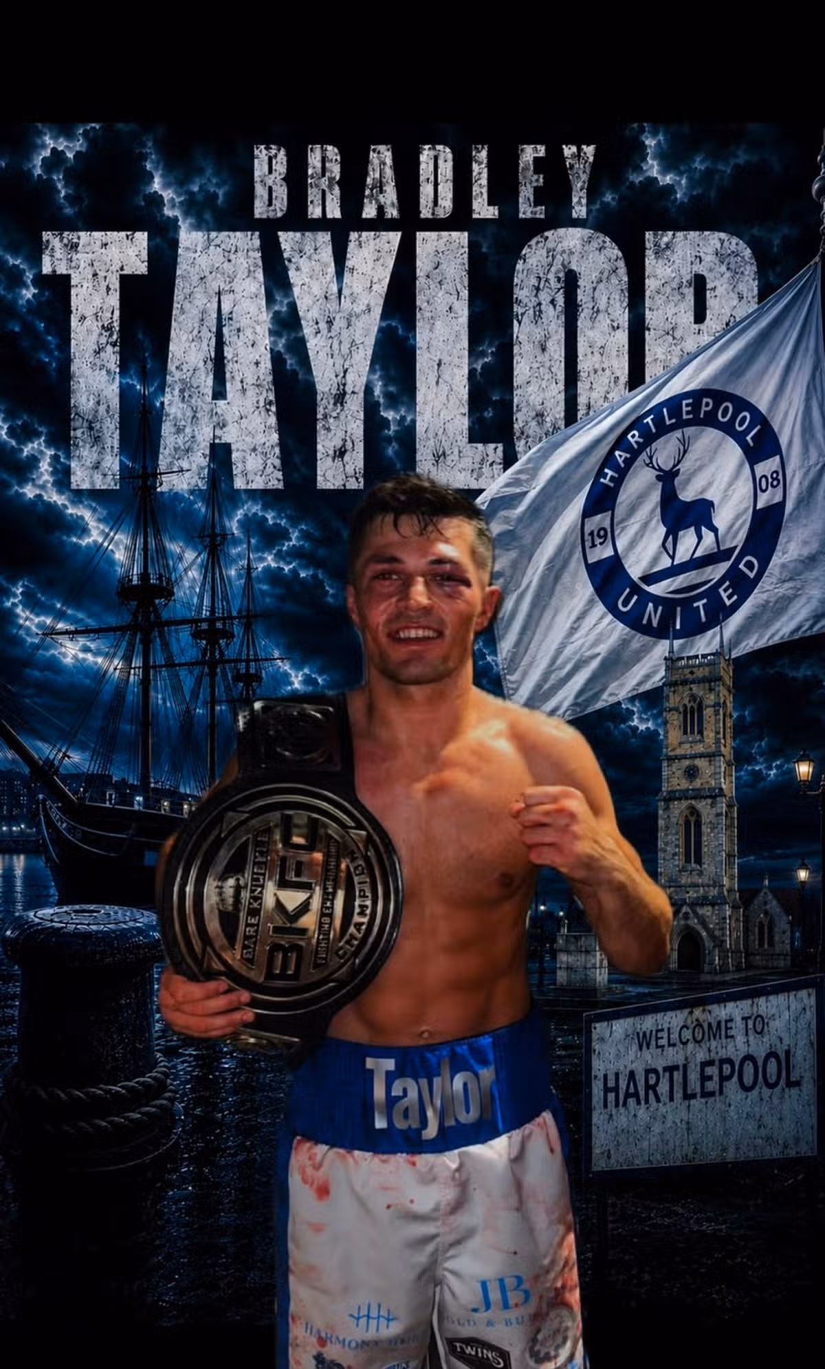 Bradley Taylor has been crowned Bare Knuckle Fighting Championship (BKFC) UK Bantamweight Champion
