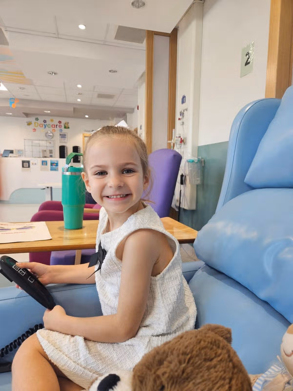 Nina Grierson has been undergoing chemotherapy at Sheffield Children's Hospital