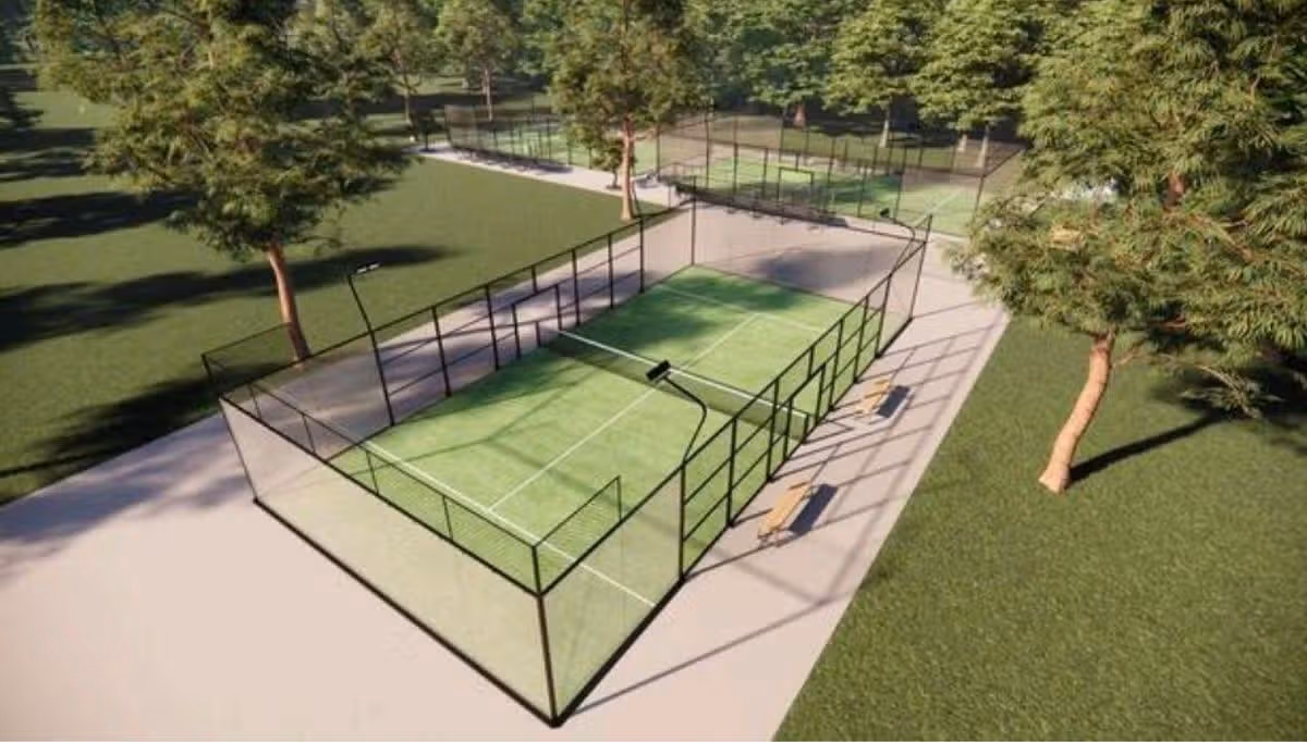 How the padel court at Cherry Burton Golf Club could look