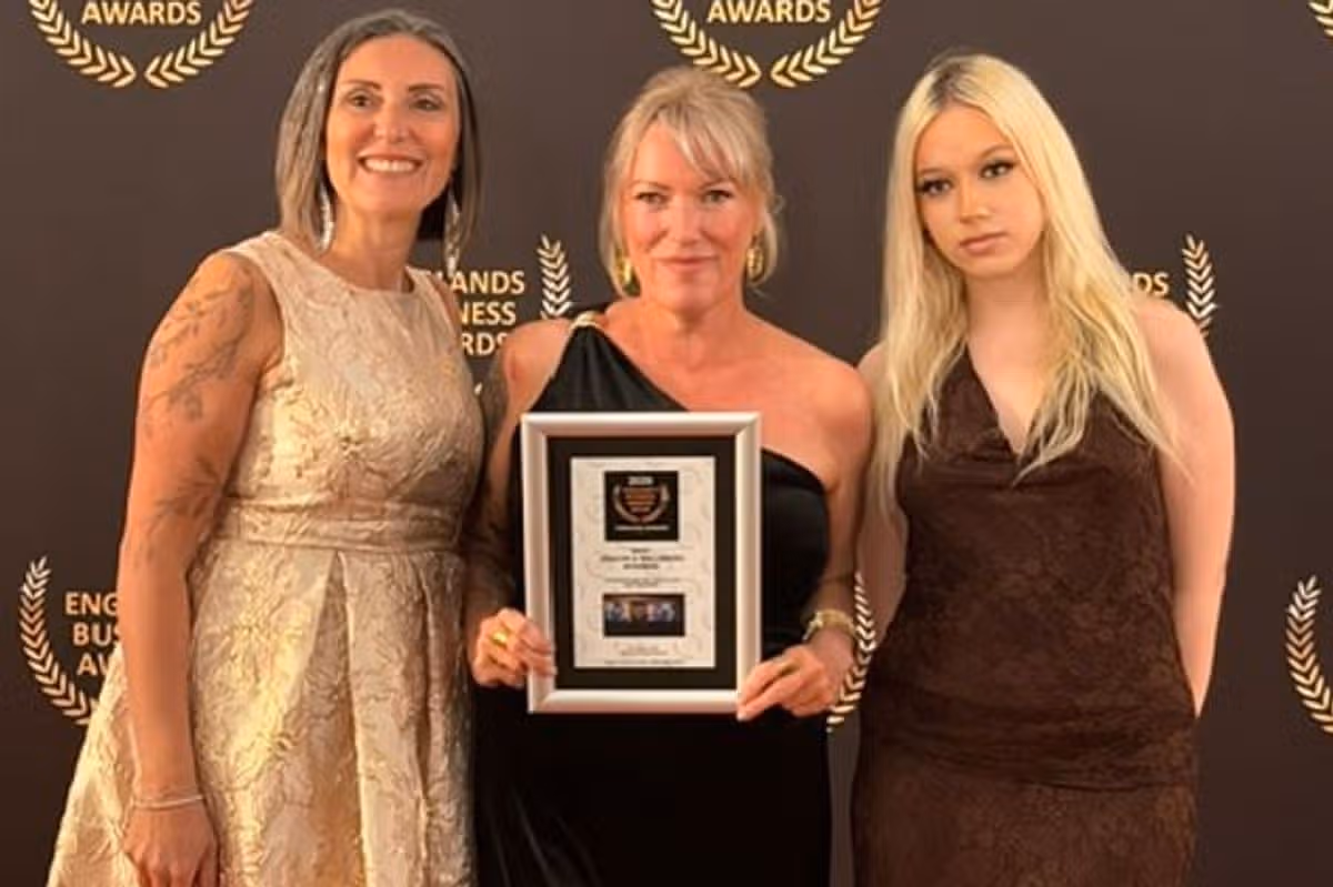 Deborah Marshall and Lucie Jones at the Englands Business Awards
