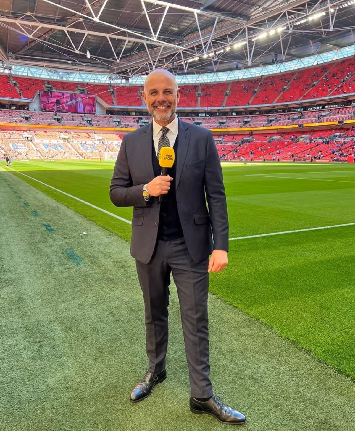 He's best known for his athletic background and presenting Final Score, Radio Wales and Match of the Day