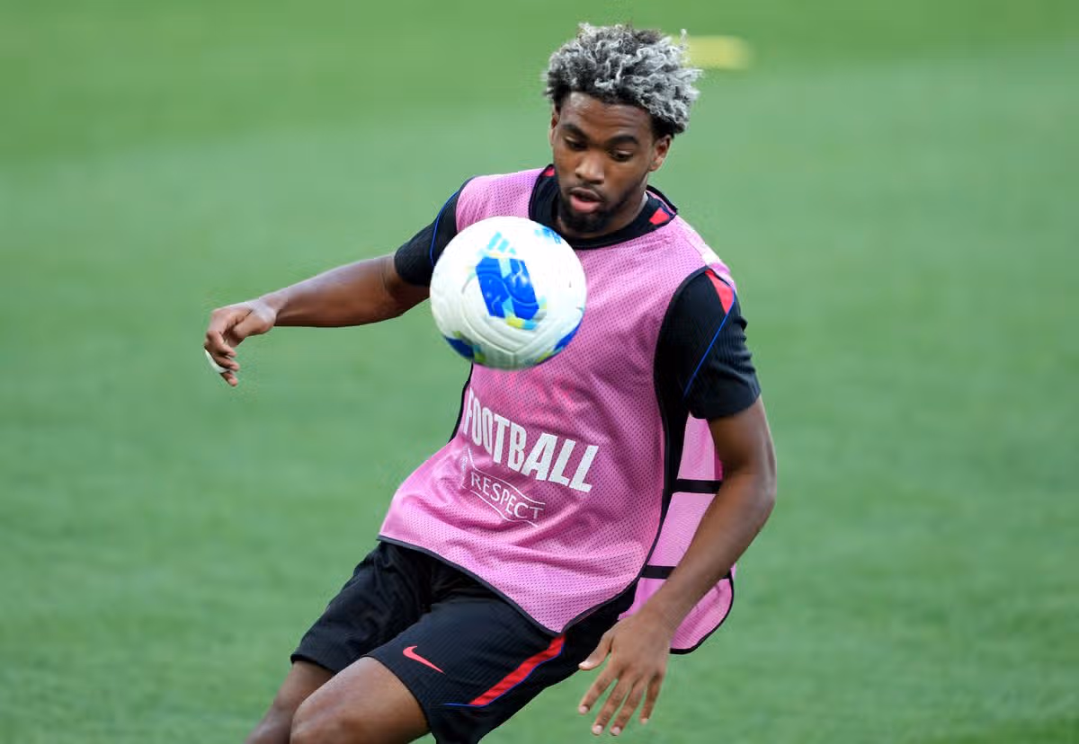 Ibrahim Mbaye of Paris Saint-Germain trains during a Paris Saint-Germain Training Session prior to the UEFA Super Cup 2026