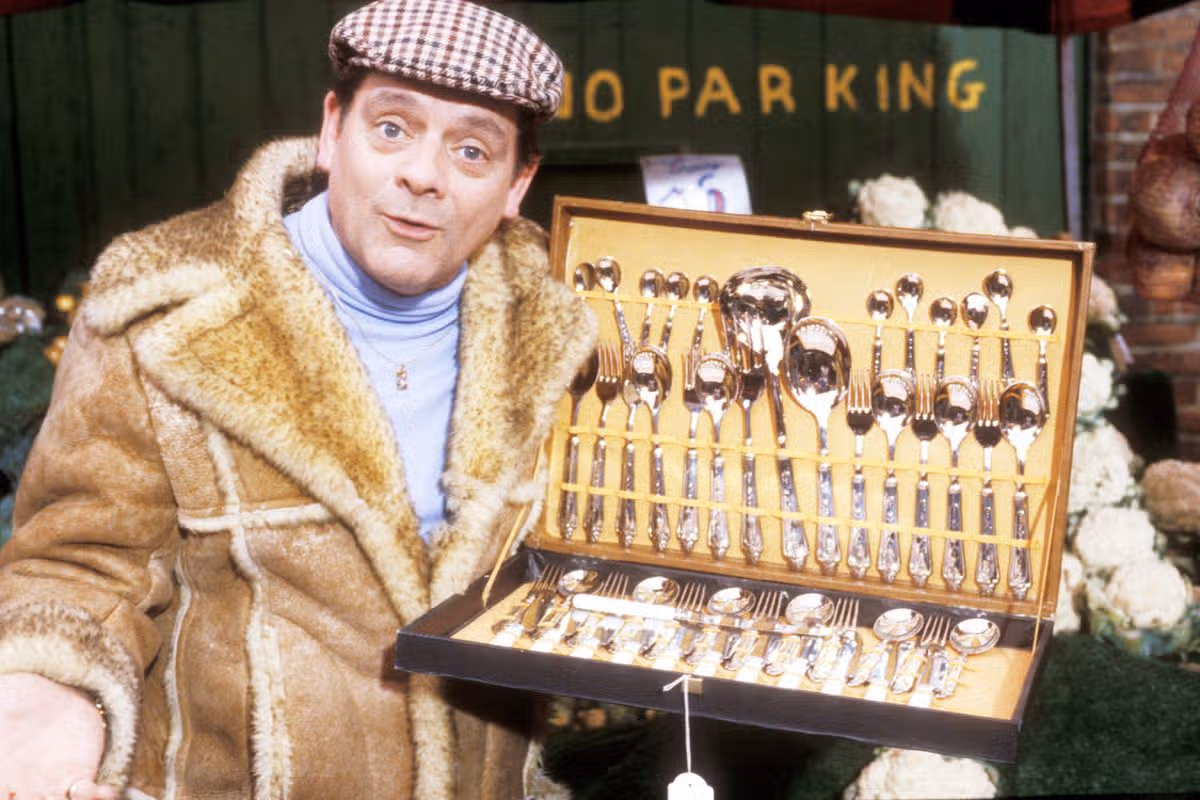 David Jason as Del Boy in the comedy sitcom Only Fools and Horses