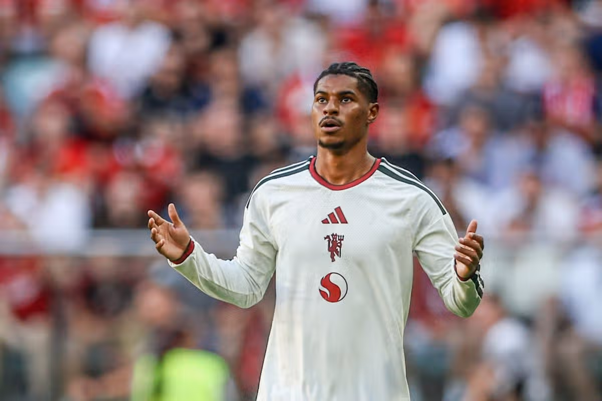Marcus Rashford at Man Utd vs AC Milan