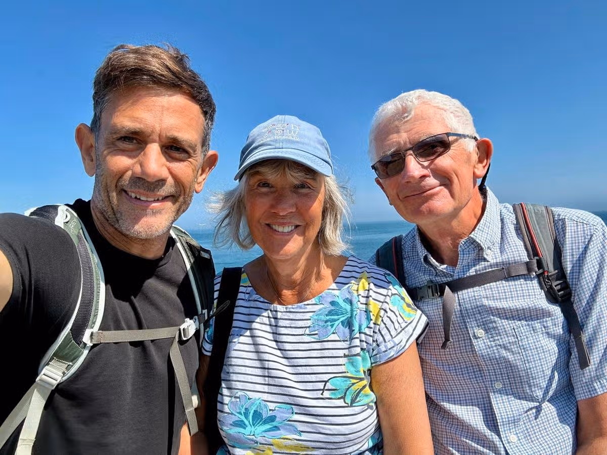 Rob Blades and his parents