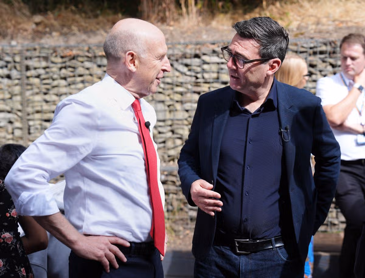 Andy Burnham with new Chancellor John Healey.