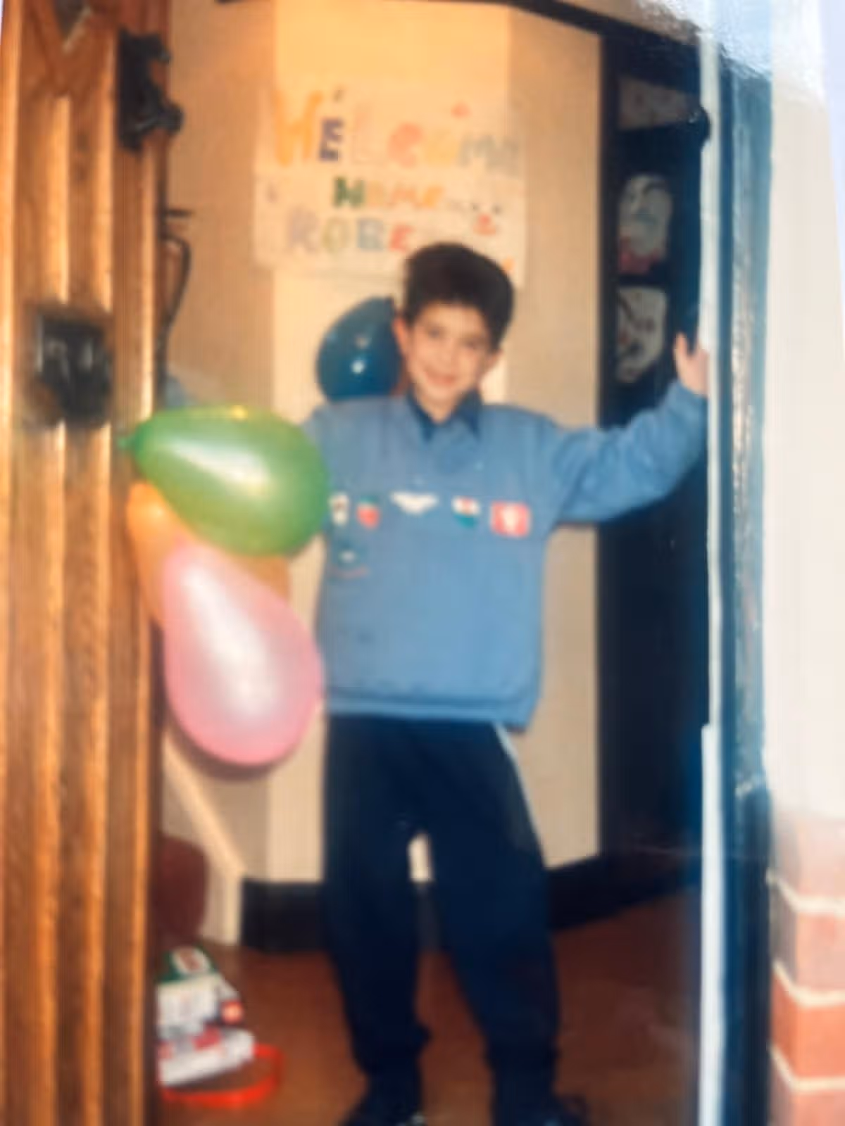 Rob Blades, aged eight
