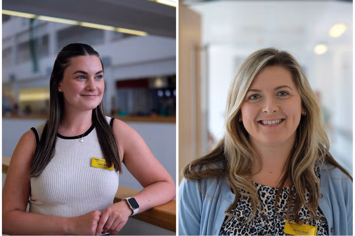 Newcastle RVI orthoptists Lucy Ball and Jenny Earl