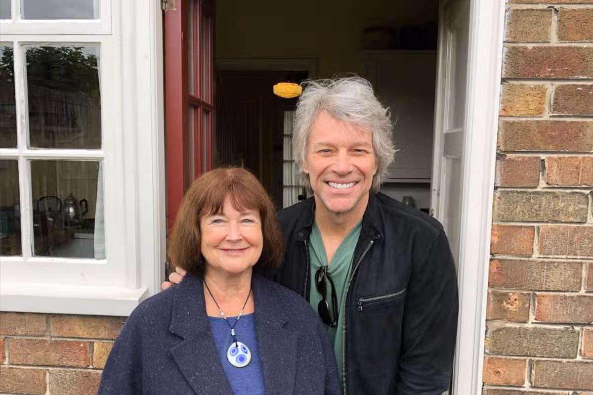 Sylvia Hall with Jon Bon Jovi in 2019