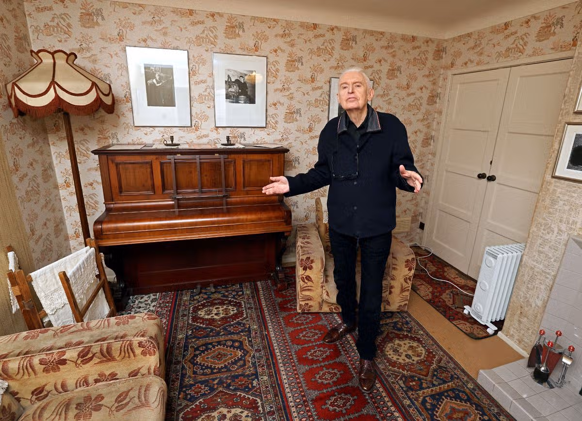 Sir Paul McCartney's brother Mike McCartney visits their old family home on Forthlin Road, in Allerton in 2022