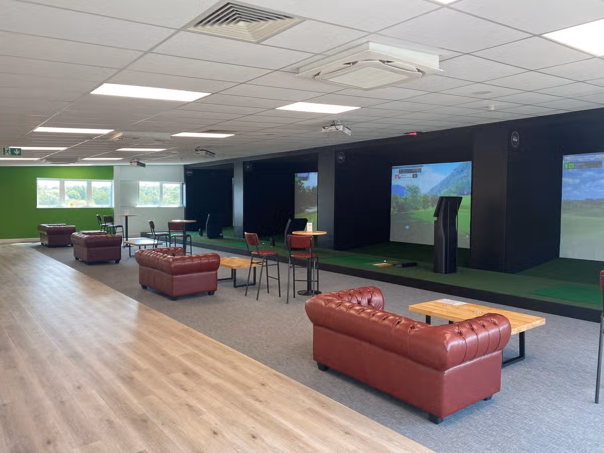 It is one of a few virtual golf lounges in Surrey
