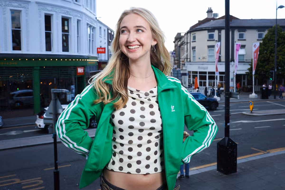 Olivia Diaferia, lead-singer of popular Liverpool band XL Poncho