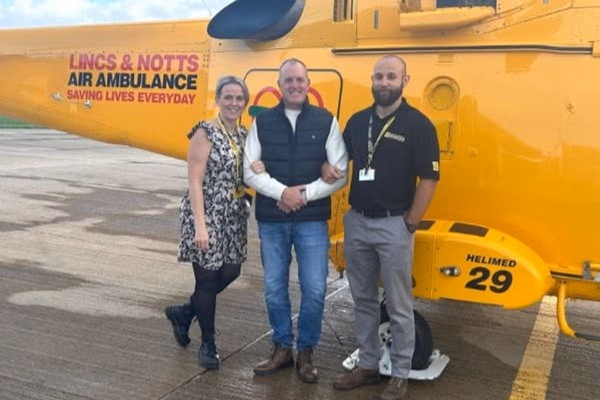 'I wouldn't be here without them' - Cleethorpes golfer Andy on the actions of the Lincs & Notts Air Ambulance