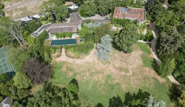 Clooney: George and Amal Clooney's home in Berkshire is turning increasingly brown amid a drought covering half of England
