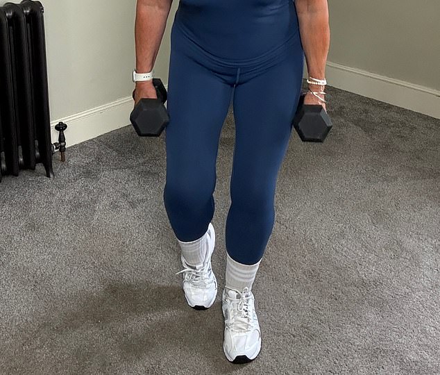 Rachel Hubbard recommends adapting to the asymmetrical squat for women over 60.
