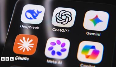 A selection of AI apps on a phone