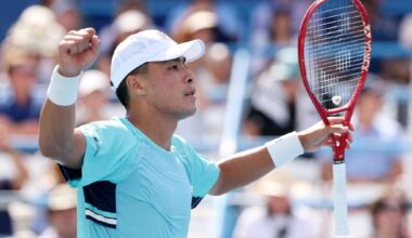 Nakashima ousts top seed De Minaur as Osaka advances at Washington