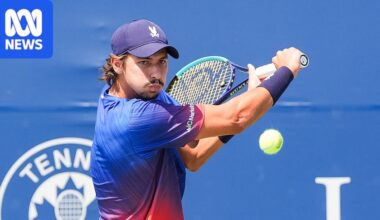 Alexei Popyrin celebrates 27th birthday with straight-sets victory at Montreal Masters