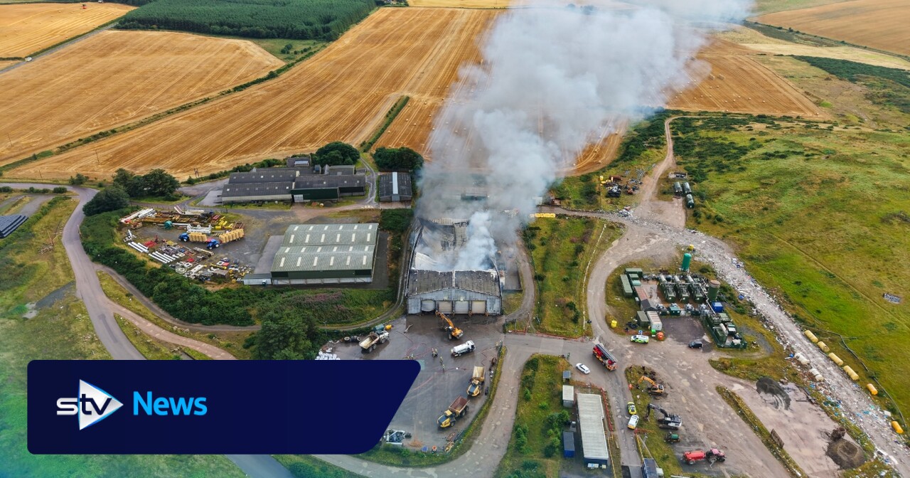 Firefighters work through the night to battle blaze at Stoneyhill Quarry near Peterhead