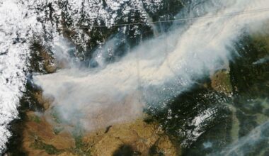 Smoke Streams Across Eastern Washington