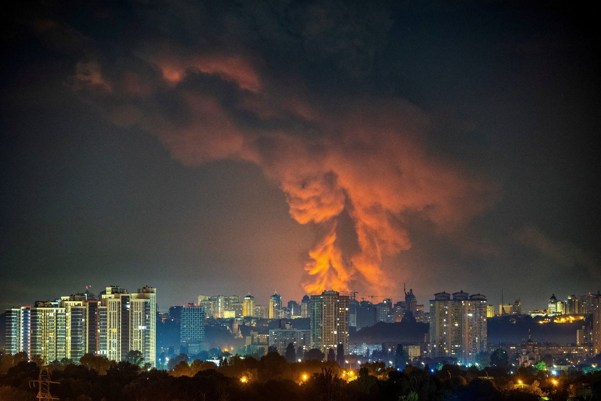 Ukraine-Russia war latest: Putin’s forces launch ballistic missile and drone strikes on Kyiv as 15 killed