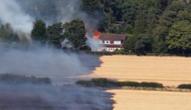 Six homes on fire and several injured as 100 firefighters tackle 'extensive' Stourbridge grass fire