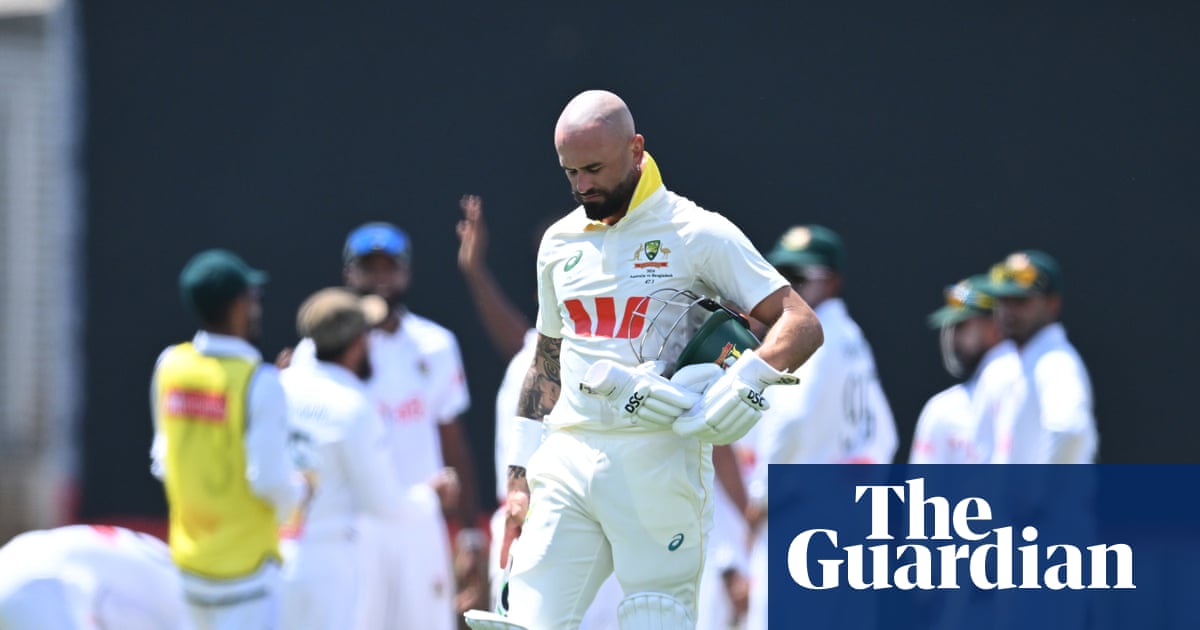 Australia on brink of historic defeat to Bangladesh as batting woes resurface | Australia cricket team