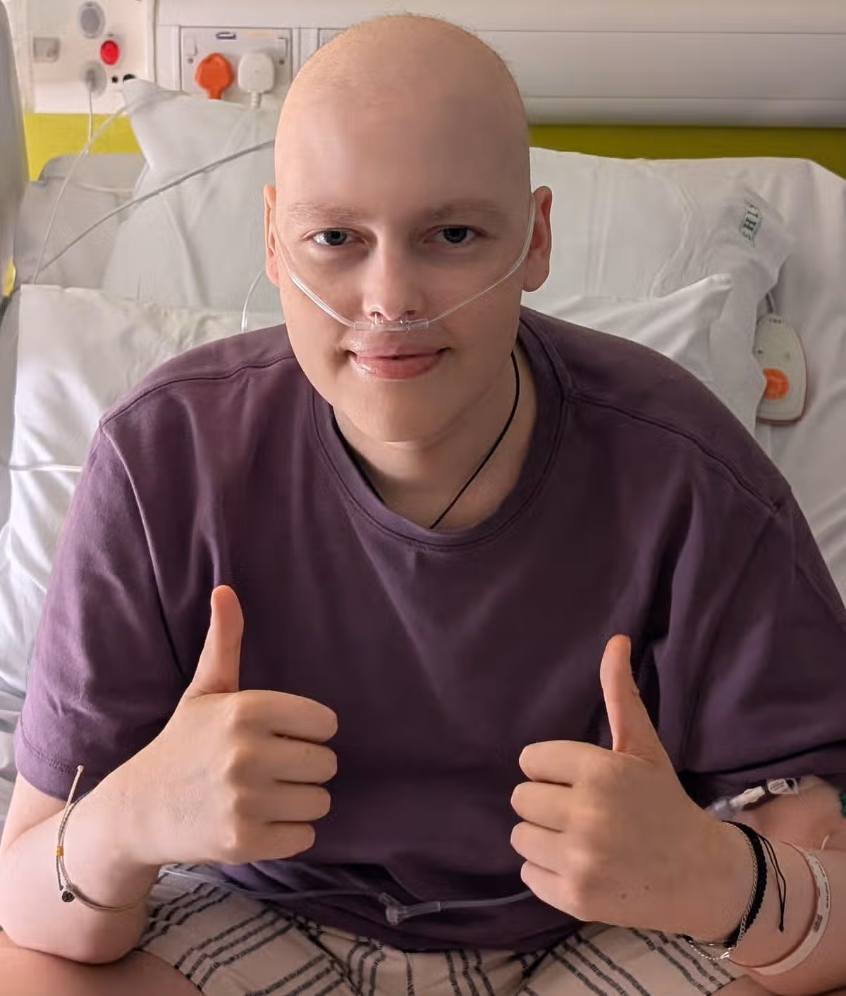 Lucas in hospital
