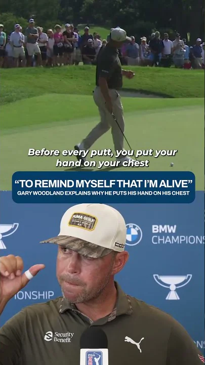 How Gary Woodland grounds himself during tough moments ❤️ - YouTube