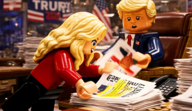 Trump and White House aide Natalie Harp get the LEGO treatment in ‘incredible’ AI video from parody account